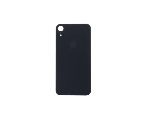 Задня кришка корпусу Apple iPhone XR Black, великий виріз під камеру