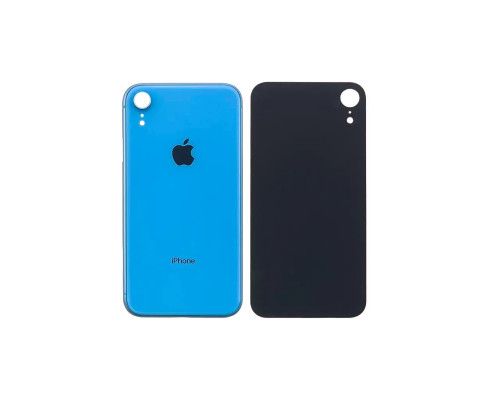 Задня кришка корпусу Apple iPhone XR Blue, великий виріз під камеру