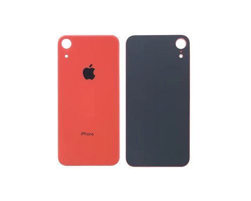 Задня кришка корпусу Apple iPhone XR Coral, великий виріз під камеру