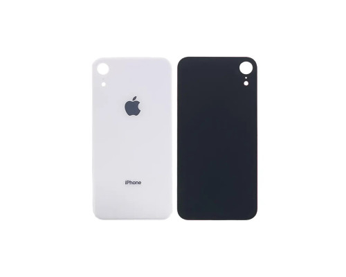 Задня кришка корпусу Apple iPhone XR White, великий виріз під камеру