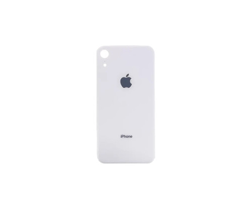 Задня кришка корпусу Apple iPhone XR White, великий виріз під камеру