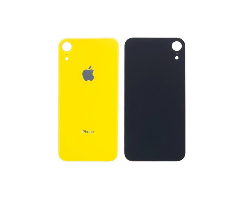 Задня кришка корпусу Apple iPhone XR Yellow, великий виріз під камеру