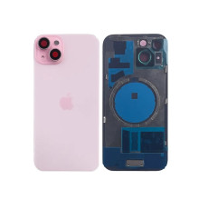 Задня кришка корпусу Apple iPhone 15 Pink, звичайний виріз в зборі зі склом камери