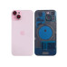 Задня кришка корпусу Apple iPhone 15 Pink, звичайний виріз в зборі зі склом камери