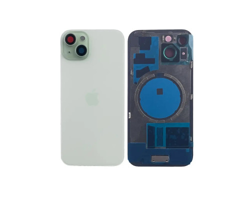 Задня кришка корпусу Apple iPhone 15 Green, звичайний виріз в зборі зі склом камери