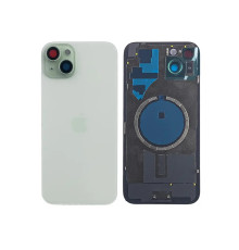 Задня кришка корпусу Apple iPhone 15 Plus Green, звичайний виріз в зборі зі склом камери