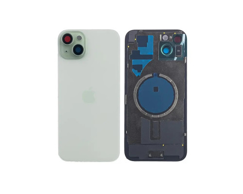 Задня кришка корпусу Apple iPhone 15 Plus Green, звичайний виріз в зборі зі склом камери