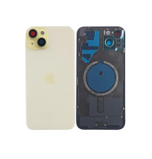 Задня кришка корпусу Apple iPhone 15 Plus Yellow, звичайний виріз в зборі зі склом камери