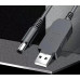 Кабель для роутера з перетворювачем на 12V, DC 2.1x5.5mm, USB 5V-12V, 1m, Black