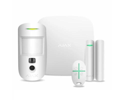 Комплект охоронної сигналізації Ajax StarterKit Cam White