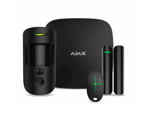Комплект охоронної сигналізації Ajax StarterKit Cam Plus Black