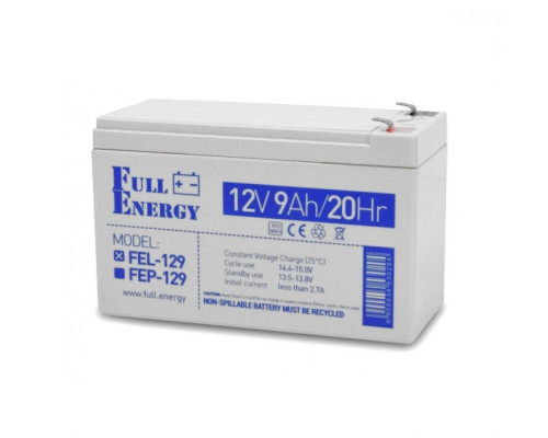 Акумулятор гелевий для ДБЖ Full Energy FEL-129, 12В, 9 А/год