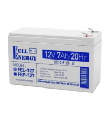 Акумулятор гелевий для ДБЖ Full Energy FEL-127, 12В, 7 А/год